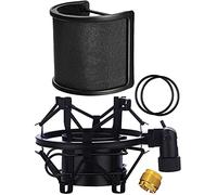Support de microphone anti-vibration avec filtre anti-pop pour microphone de diamètre 46 mm-51 mm