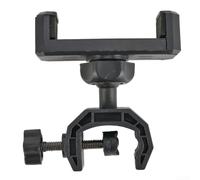 Support de microphone avec rotation à 360° pour smartphones de 6,5 à 10 cm de large Compatible avec tube de 20 mm de diamètre Support en plastique noir pour afficher les paroles et les partitions de