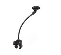 Support de microphone, col de cygne flexible avec support de serrage et adaptateur, bras réglable pour enregistrement, podcast, streaming (A)