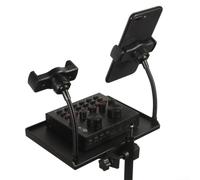Support de microphone compatible avec smartphone avec support de téléphone pour artistes (C)