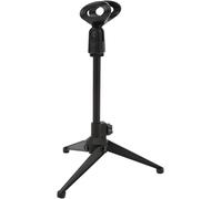 Support De Microphone De Bureau, Support De Micro De Table À Hauteur Réglable, Trépied De Support De Table Pliable En Métal Avec Clip De Micro, Avec Coussinet Antidérapant En Éponge, Facile [X1018]