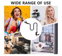 Support de Microphone de Bureau - Tube Epais Avec Coussin Anti-Dérapant,Support De Bras De Microphone De Bureau Avec Pince,Pour Réunions Apprentissage À Distance Enregistrement Streaming En Direct Jeu