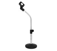 Support de Microphone de Table Télescopique avec Pince et Base Lestée | Fer Métal, Bras Réglable et Tuyau Flexible, pour Interviews et Réunions sur Surfaces de Table