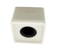 Support de microphone d'entrevue carré en ABS anti-choc, alignement rainuré précis, plusieurs options de couleur, bloc carré portable
