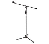 Support de microphone métallique réglable, hauteur 95-153 cm, base tripode pour les représentations scéniques