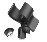 Support de microphone portable multifonction fixe pour chanson de scène Support à clip 3/8"/5/8"/1/4" Port Shock Mount Clip