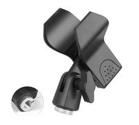 Support de microphone portable multifonction fixe pour chanson de scène Support à clip 3/8"/5/8"/1/4" Port Shock Mount Clip