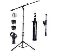 Support de microphone portable,support de micro avec bras télescopique,un support de perche de micro parfait pour les concerts de pub,les spectacles en direct,les voyages