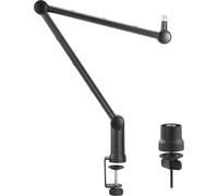 Support de microphone professionnel avec gestion des câbles intégrée Bras de microphone réglable Bras de microphone pivotant Fixation sur table max. 1kg
