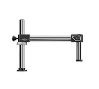 Support de microscope à suspension réglable avec double bras articulé avec mécanisme de verrouillage de précision pour utilisation en laboratoire