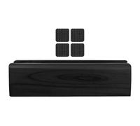 Support de Miroir sur Pied en Bois Antidérapant sans Perçage | Socle Monobloc Rainuré de 3,5cm, Base Lestée, Surface Polie, Quatre Patins Adhésifs, pour Cadres et Ardoises
