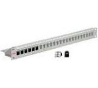 support de module 19" Keystone, 24P., non blindé, gris clair (26.11.0356)