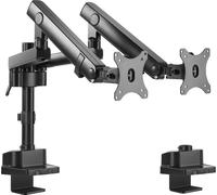 support de moniteur 2-fois Support de table à ressort à gaz Bras de moniteur Support de moniteur VESA 75x75 100x100 17"-32" Pour 2 moniteurs Homeoffice
