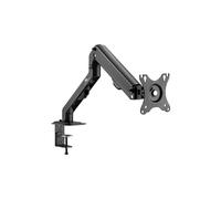Support de moniteur à 1 compartiment avec ressort à gaz 17-37 Support de table Bras de moniteur pivotant pivotant inclinable pivotant VESA 75x75 100x100 jusqu'à 8kg Noir G