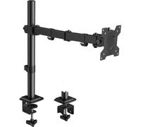 Support de Moniteur à Bras Unique pour écran Plat et incurvé de 13 à 32 Pouces, Hauteur réglable, Rotatif, inclinable