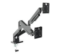 Support de Moniteur à Double Bras en Alliage d'aluminium, 10 kg, 32 Pouces, Pression d'air