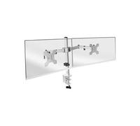 Support de Moniteur à Double Bras pour Ecrans jusqu'à 27 MARM2 Compatible VESA75 et VESA100 Blanc