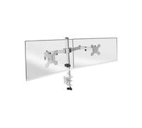 Support de Moniteur à Double Bras pour Ecrans jusqu'à 27 MARM2 Compatible VESA75 et VESA100 Blanc