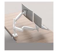 Support de Moniteur à Double écran, Bras robotique, Porte-à-Faux for Ordinateur Portable, Un Deux, rehaussement et Levage Bureau en(White)