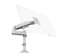 Support de Moniteur à Ressort à gaz H100 de 22 à 35 Pouces, Support de téléviseur LCD à Mouvement Complet, Support de Serrage à Double Bras de 2 à 12 kg(2-9KG White)