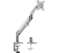 Support de moniteur avec ressort à gaz Support de table Bras de moniteur pivotant Inclinable Rotatif 13"-32" jusqu'à 9kg VESA 75x75 100x100 (Gris)