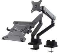 Support double de table pour moniteur et ordinateur portable 17 "-32" Maclean