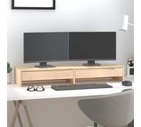 vidaXL Support pour moniteur 100x27x15 cm Bois de pin solide 813959