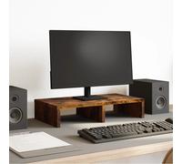 vidaXL Support de moniteur chêne fumé 100x27x10 cm bois d'ingénierie