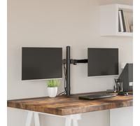 Support de Moniteur Bras Écran Ordinateur PC Bureau Noir Acier VESA vidaXL