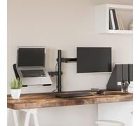 Support de Moniteur Bras Écran Ordinateur PC Bureau Noir Acier VESA vidaXL