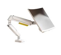 Support de Moniteur Bras robotique Ordinateur Rotatif Levage en Porte-à-Faux écran Portable Support de Trou X1(White)