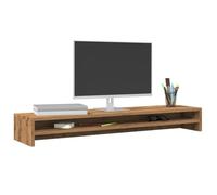vidaXL Support de moniteur chêne artisanal 100 x 24 x 13 cm bois d'ingénierie