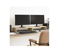 Support de moniteur chêne sonoma 100x27x10 cm bois d'ingénierie, support de moniteur pour bureau, étagère de 854654