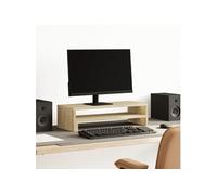 Support de moniteur chêne sonoma 54x22x15 cm bois d'ingénierie, support de moniteur pour bureau, étagère de moniteur, 854771