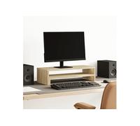 vidaXL Support de moniteur chêne sonoma 54x22x15 cm bois d'ingénierie, support de moniteur pour bureau, étagère de moniteur, support de moniteur d'ordinateur
