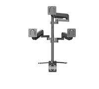 Support de Moniteur Combinaison de Pression d'air en Porte-à-Faux écran supérieur et inférieur Bureau Debout Multi-écran Rotation Horizontale et Verticale de l'écran 32/43/49 Pouces