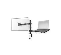 Nedis Support de moniteur de bureau + support pour PC portable 15 à 32 pouces VESA Noir