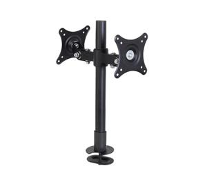 Support de Moniteur Double écran de Bureau perforé Trou de Serrure Face à Face Support Industriel Double écran Gauche et Droit SK009(S0290A-50MM)