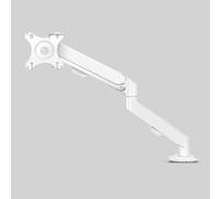 Support de Moniteur écran d'ordinateur Mini Support Bras mécanique Suspendu télescopique pneumatique Pince de Table sans Perforation(White)