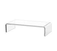 Support de moniteur en acrylique, support de moniteur clair, colonne montante du moniteur, support de bureau d'ordinateur portable en acrylique en acrylique pour imprimante de bureau à domicile.