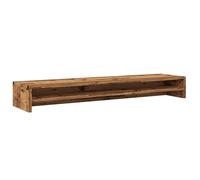 vidaXL Support de Moniteur Vieux Bois 100x24x13 cm Bois d'ingénierie