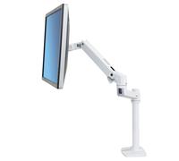 Ergotron – Bras LX Premium mât haut, support mono-écran 34 pouces 3,2–11,3 kg VESA 75/100 Blanc