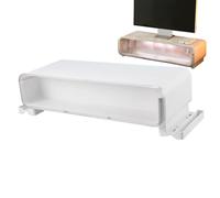 Support De Moniteur | Étagère Ergonomique, Antidérapante Et Polyvalente Avec Espace De Rangement Sous Le Moniteur, Support Pour Fournitures De Bureau - Pour Bureau À Domicile, École, PC, Ordinateur Po