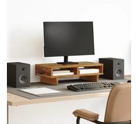 Support de Moniteur Étagère Rangement Réhausseur Écran Bois d'Ingénierie vidaXL