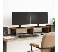 Support de Moniteur Étagère Rangement Réhausseur Écran Bois d'Ingénierie vidaXL