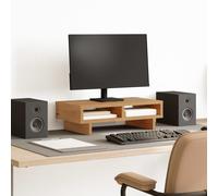 Support de Moniteur Étagère Rangement Réhausseur Écran Bois d'Ingénierie vidaXL