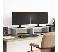 Support de Moniteur Étagère Rangement Réhausseur Écran Bois d'Ingénierie vidaXL