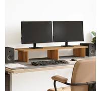 vidaXL Support de moniteur chêne artisanal 100x27x15cm bois ingénierie