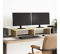 Support de Moniteur Étagère Rangement Réhausseur Écran Bois d'Ingénierie vidaXL
