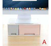 Support de moniteur LCD avec tiroir, boîte de rangement, organisateur pour bureau EM88